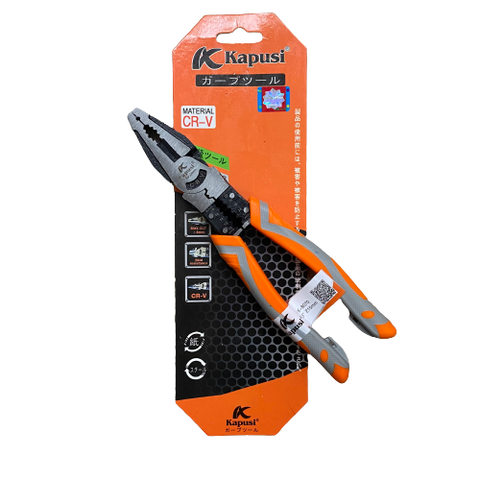 Kìm điện đa năng 8.5inch 215mm KAPUSI K-8070, thép CR-V độ cứng cao lưỡi kìm sắc bén