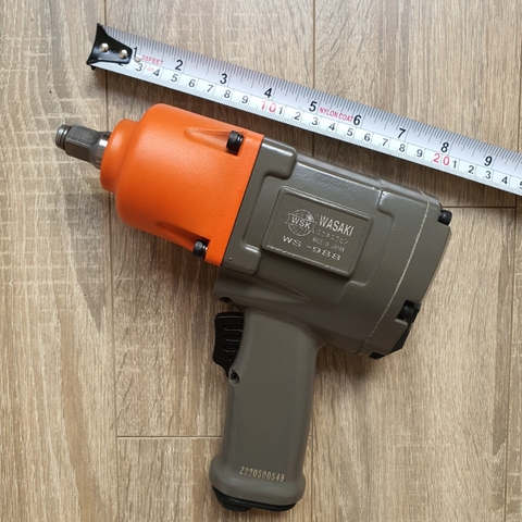 Máy bắn bulong 2 búa khí nén hệ 1/2 inch hãng WASAKI Nhật Bản WS-988 lực siết max 880Nm, BH 24 tháng diy-vietnam