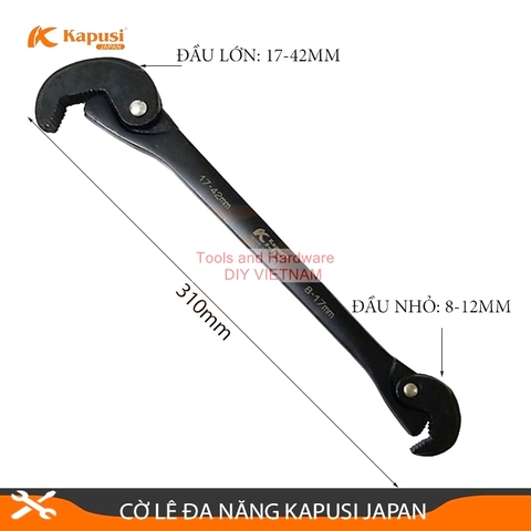 CỜ LÊ ĐA NĂNG  K-7510 KAPUSI MỞ ỐC TỪ 8-42MM