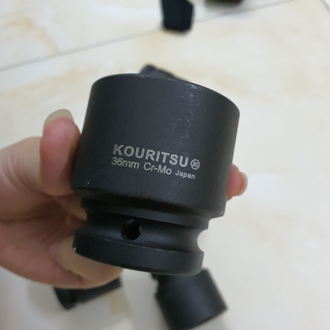 Khẩu vặn ốc 3/4  inch đen ngắn Kouritsu thép CR-Mo (Tuýp 3/4)