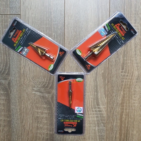 Mũi khoan tháp xoắn chân lục giác KAPUSI cỡ 4-12mm 4-22mm 4-32mm