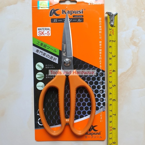 Kéo Nhà Bếp Đa Năng Hãng Kapusi K-8626 Chiều Dài 20Cm, Thép Sk5 Cực Sắc Chuyển Dùng Để Cắt Đồ Ăn, Cắt Gà Với Nhiều Màu Sắc
