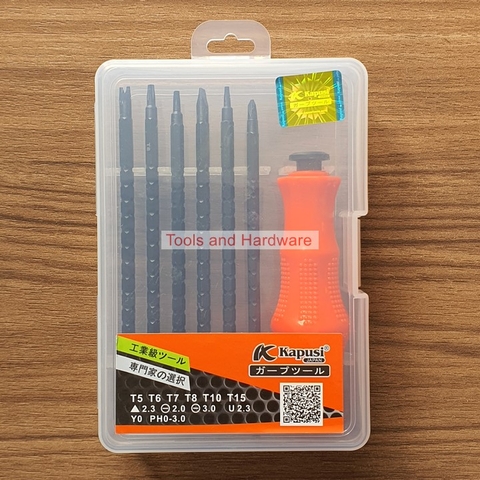 Bộ Tua Vít Đa Năng K-9206 hãng Kapusi 12 cỡ đầu vít
