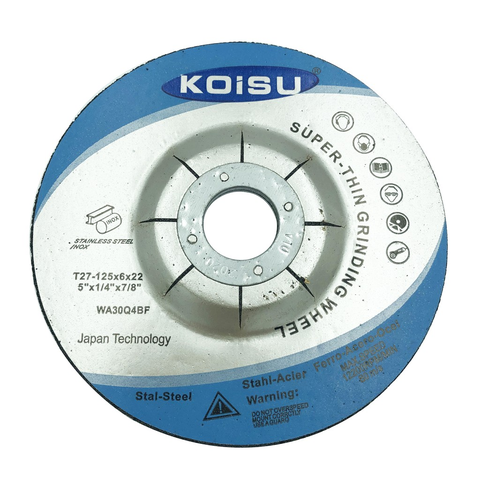 Đá Mài Sắt KOURITSU Dày 6mm Cao Cấp Chịu Lực Tốt Tốc Độ 12200 Vòng/Phút Cho Máy Mài Góc Đường Kính 100-125MM BH 12 tháng