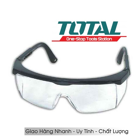 Kính bảo hộ lao động TOTAL TSP301 chống giọt bắn Chất liệu Polycarbonate, nhẹ, hấp thụ tia cực tím