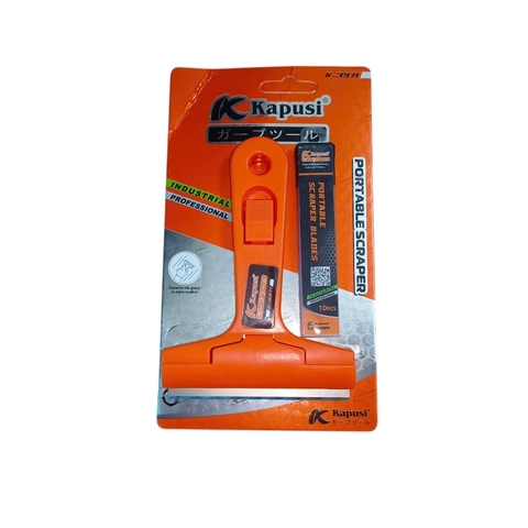 Sủi tay mini  KAPUSI K-3971 cán nhựa ABS với nút trượt phẳng, tặng kèm hộp 10 lưỡi dao