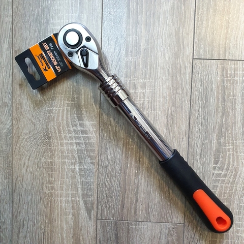 Cần siết tự động tăng chiều dài tối đa 45cm K-7864 hãng KAPUSI, Chất thép CR-V, 72 bánh răng