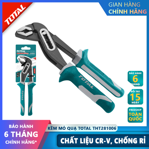 Kềm mỏ quạ TOTAL THT281006 chống cong vênh, chất liệu thép Cr-V không gỉ sét