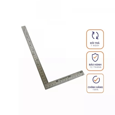 Thước ke góc 90 độ KAPUSI 150x300mm, 250x500mm (K-2582, K-2583), nhôm cao cấp