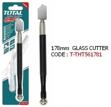 Dao cắt kính TOTAL THT561781 178mm, Bút cắt kính hợp kim cao cấp chống rỉ sét