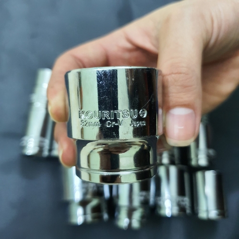 Khẩu ngắn đầu 1/2 inch Nhật Bản Kouritsu thép CRV