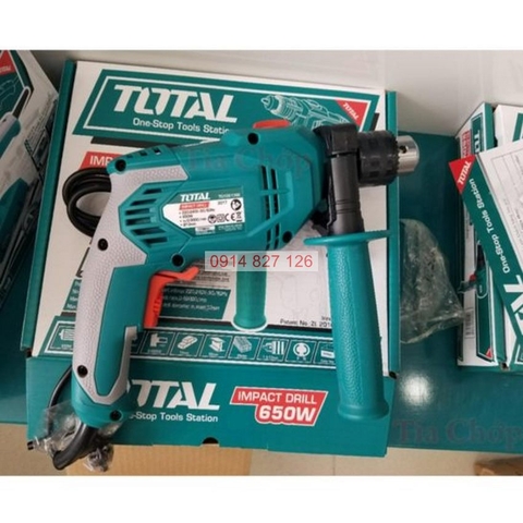 Máy khoan cầm tay Total 550-1010w có búa, chỉnh tốc, đầu kẹp 1.5-13mm