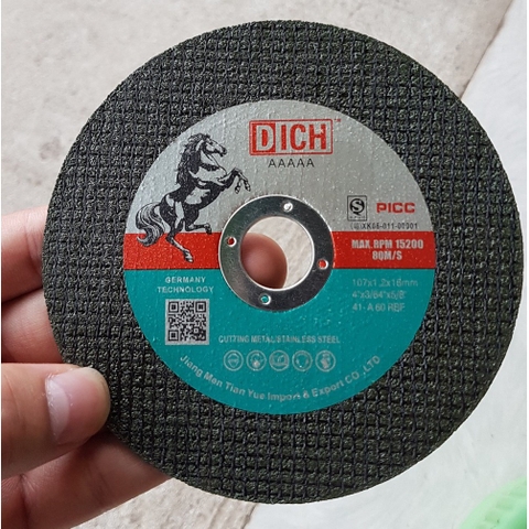 Hộp đá cắt Ngựa 105x1.2x16mm - cắt sắt và inox (50 viên/hộp)