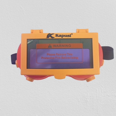 Kính Hàn Điện Tử Kapusi K-2034 chất liệu cao cấp bảo vệ an toàn cho đôi mắt, sử dụng pin năng lượng ánh sáng