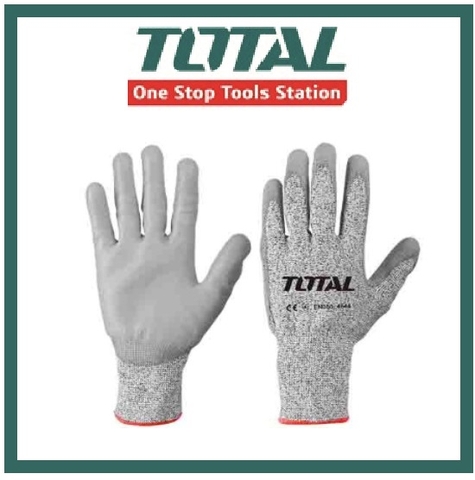 Găng tay chống cắt cấp độ 5 Total TSP1701-XL bao tay bảo hộ, chống mài mòn, đâm xuyên