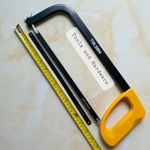Cưa sắt cầm tay cao cấp hãng Tolsen kích thước 300mm, được tặng kèm 1 lưỡi thay thế