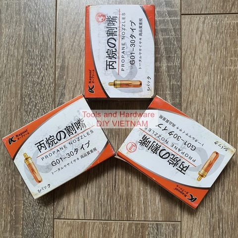 Hộp Béc cắt gió đá oxy gas hãng Kapusi đủ số 1, 2, 3 cắt độ dày lên đến 30mm (K-2058, K-2059, K-2060)