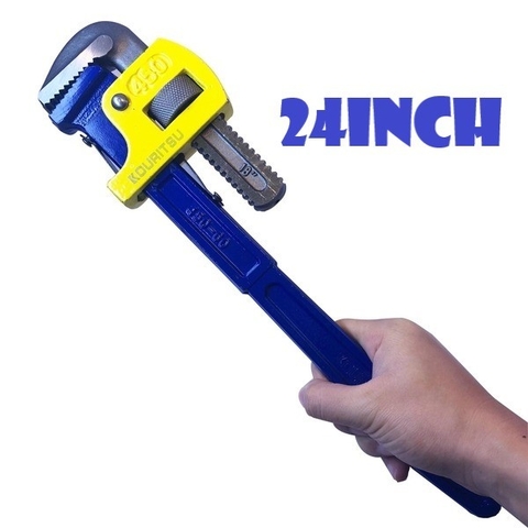 Kìm Nước 24 Inch KOURITSU 24-T06006 Thép Hợp Kim - Mỏ Lết Răng Cỡ Đại Vặn Đường Ống Đai Ốc Chịu Lực Siêu Cứng, BH 12T