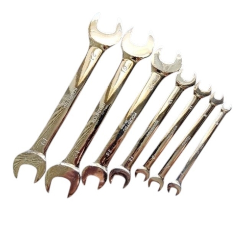 Cờ Lê Hai Đầu Mở KOURITSU Thép Hợp Kim Cr-V Cứng Cáp - Cờ Lê Cầm Tay Đủ Kích Thước Từ 6x7mm Đến 22x24mm, BH12T