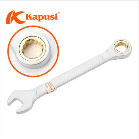 Cờ lê tự động KAPUSI Japan 8-19mm thép CR-V, bánh cóc 72 răng, vòng miệng 360, Bh 12 tháng Kouritsu Official Store