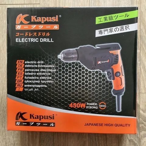 [Ảnh thật] [Chính hãng] Máy khoan động lực điện hãng Kapusi 450W, Bảo hành 12 tháng, Mô tơ lõi đồng
