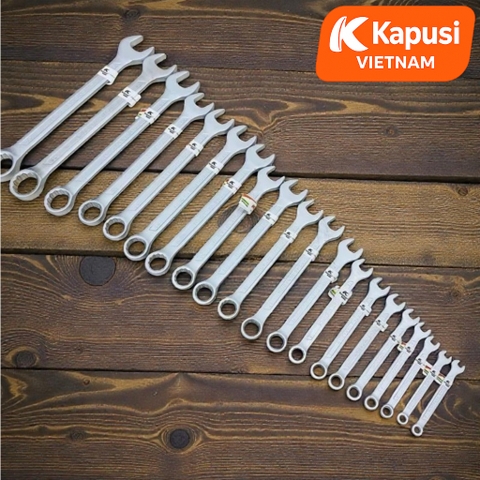 Cờ Lê Vòng Miệng Kapusi Cao Cấp – Thép CR-V Không Rỉ, Siêu Cứng, Siết Mạnh Không Biến Dạng – Size 6–26mm, Bh 12 tháng