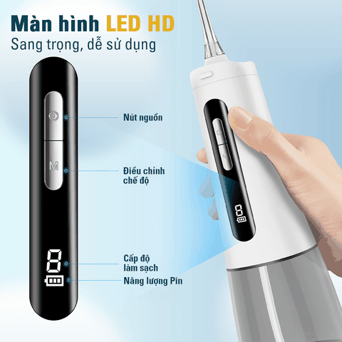 Tăm nước sóng âm HAUM H139 - Màu trắng