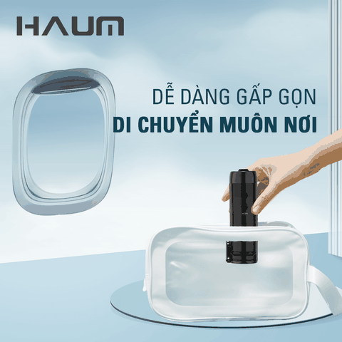 Tăm nước sóng âm HAUM HF10 Mini - Màu xanh