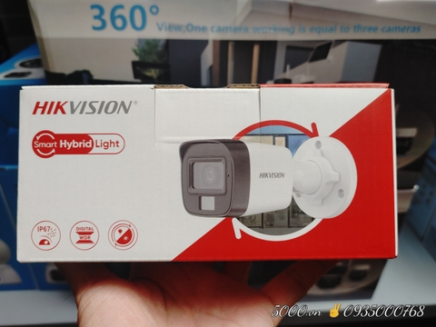 Analog Camera Hikvision THÂN 2MP, mã 16D0T - 4 chuẩn kết nối TVI/AHD/CVI/CVBS có nút chuyển
