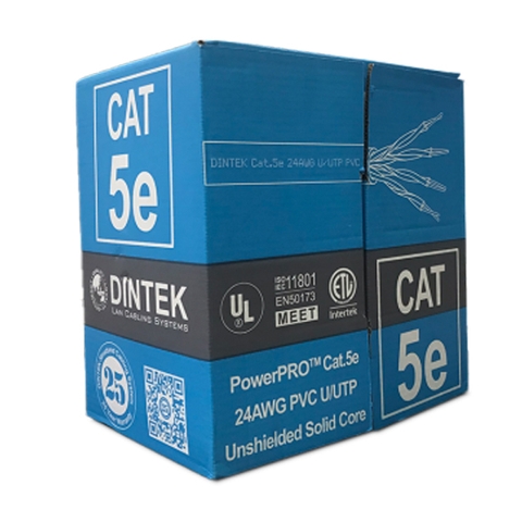 Thùng 305m Cáp mạng DINTEK UTP  CAT.5e (1101-03029)
