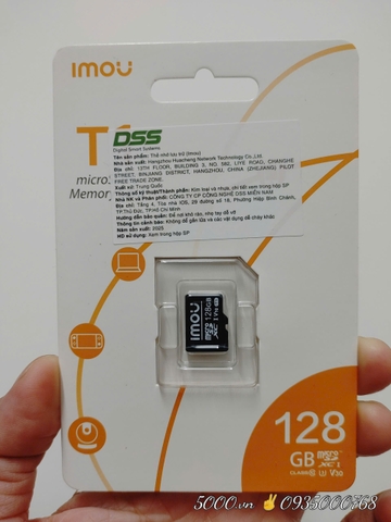 iMOU 128GB - Thẻ nhớ Chính Hãng ✌ Imou Việt Nam | 6 năm | Thùng 12 Hộp 20c