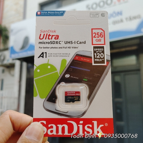 (3) Thẻ nhớ SANDISK 256GB - Hàng Chính Hãng ✌ Sandisk Việt Nam | Có tem phụ | 10 Năm | Hộp 100c