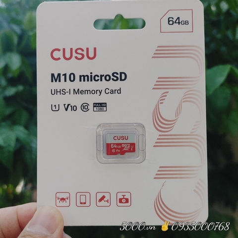 *CUSU 64GB 90Mbps  - Thẻ nhớ Công Ty ✌ DSS | Bảo hành 1 năm 1 đổi 1