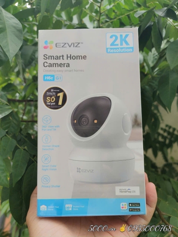 (3) EZVIZ H6C G1 Series  2K | 3K | 4K (Nổi bật với góc nhìn rộng và chống ngược sáng tốt hơn | Ban đêm có Màu | Đàm thoại | Xoay 360 | Thùng 30c)