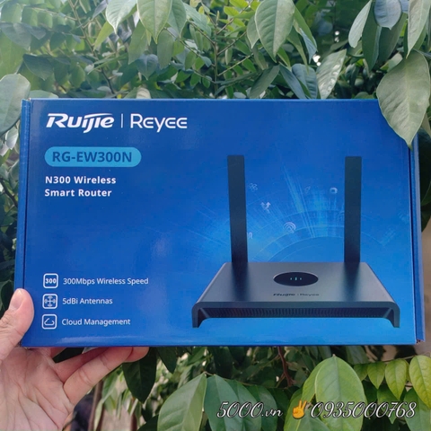 Wifi Router Ruijie Reeyee EW300N-Wifi tốc độ bàn thờ | Bảo hành 3 năm | Free Cloud, cho phép cài đặt nhanh, giám sát, quản lý từ xa (Tương thích tốt với NVR Imou & Ezviz)
