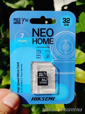 Thẻ nhớ HIKSEMI 32GB HOME D1 Xanh 92Mbps ✌ Bảo Hành 7 Năm ( Tại 5K đổi tức thì | Tại Hãng thì 7-15 ngày )