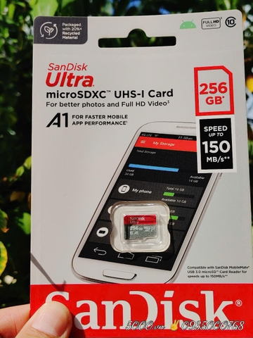 Thẻ nhớ SANDISK 256GB tốc độ upto 150Mbps - Hàng Chính Hãng ✌ FPT | 10 Năm | Hộp 100c