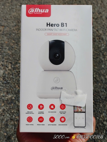 Wifi Dahua H3B  3MP - Hero B1, Xoay 360 trong nhà, Đàm thoại 2 chiều ,Theo dõi chuyển động