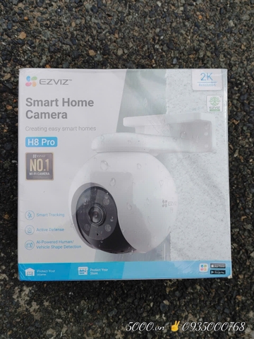 EZVIZ H8 Pro 2K (3MP, Auto-tracking khóa mục tiêu khi phát hiện người với khung hình chuẩn 2K, tốc độ 30fps )