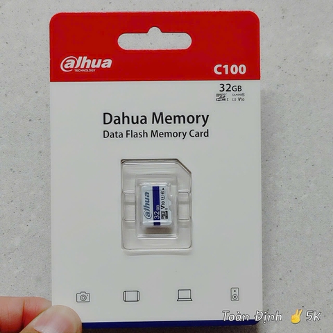 DAHUA 32G 95Mbps - Thẻ nhớ Chính Hãng ✌ Dahua Việt Nam | 7 năm | Thùng 10 Hộp 25c | Tương thích tốt với Camera Wifi