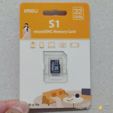 IMOU 32GB 90Mbps ✌ Thẻ nhớ chính hãng | BH 72th ( Tại 5K đổi tức thì | Tại Hãng thì 7-15 ngày )