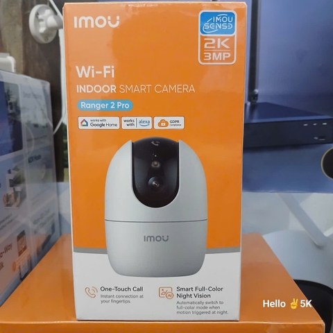(5.0Ghz) IMOU A32 PRO 2K 3MP - Tem 2026 | Ban đêm có màu | Wifi 2 tần số 2.4 và 5.0Ghz | Có cổng LAN | Nén H.265 | Nhận thẻ 512GB