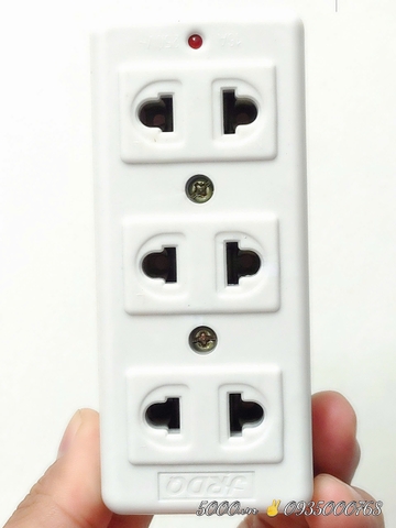 Ổ điện 3 chấu, có mát giúp trung tính điện | Nặng 100gram