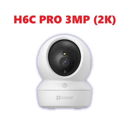 (Kèm thẻ chỉ 399k) EZVIZ H6C Pro 3MP 2K | C6N Pro 3MP 2K - Độ phân giải 2304 × 1296 | Đàm thoại | Quay quét | Có màu ban đêm