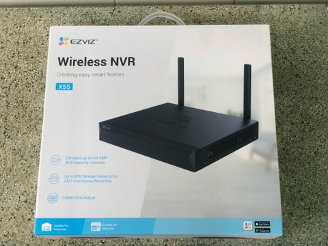 NVR 8 kênh EZVIZ X5S-4W 5MP - Đầu ghi hình Wi-Fi, khuyên dùng với Camera Ezviz H5, H4, H3C, H1C