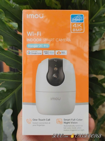 (5.0Ghz) IMOU TA82 PRO 4K 8MP - Ban đêm có màu | Wifi 2 tần số | KO có cổng LAN | Nén H.265 | Nhận thẻ 512GB