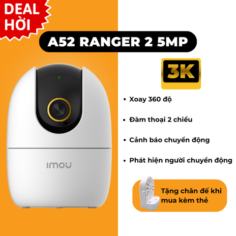 I.MOU A52 3K - Camera Wi-Fi 5MP, Thùng 30c, Size Thùng 39x32x47cm x 12Kg