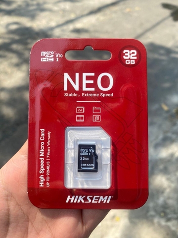 HIKSEMI 32GB NEO C1 Đỏ 92Mbps - Thẻ nhớ Chính Hãng ✌ Hikvision Việt Nam | 7 Năm theo Series | Thùng 20 Hộp 50c