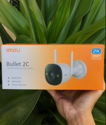 IMOU F32P - Camera Wifi 3MP Bullet 2C ngoài trời | Hồng ngoại ban đêm I Chống nước IP67 | Chỉ micro, Ko led, Ko loa