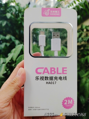 Dây Sạc TYPE-C dài 2 mét | 2000mAh - Hỗ trợ sạc điện thoại, ipad, macbook, và camera wifi...